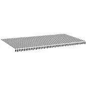 vidaXL Vervangingsdoek voor luifel 600x300 cm polyester antracietkleurig en wit