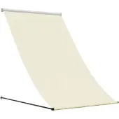 vidaXL Uitschuifbare zonnescherm, crème, 150x150 cm, stof en staal