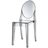 DS4U Elisabeth stoel transparant grijs