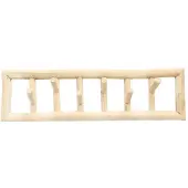 Bazar Bizar Handdoekenhouder Island | hout naturel 70x10x20 cm handdoekenhouders | NADUVI