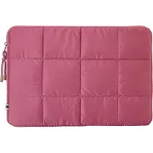 Selencia Puffy Laptophoes 15-16 inch - Laptopsleeve - Magenta Fire