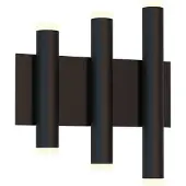 Mantra-Iluminacion LED-wandlamp Cala, zwart, Woon-/ Eetkamer, metaal, Modern, LED wandlamp