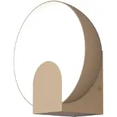 Mantra-Iluminacion LED-wandlamp Oculo, messing / goud, Woon-/ Eetkamer, metaal, LED wandlamp