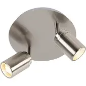 QAZQA Moderne badkamer spot staal 2-lichts IP44 - Ducha