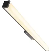 QAZQA Moderne badkamer wandlamp zwart 92 cm IP44 - Cascada