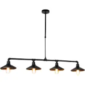 QAZQA Smart hanglamp zwart 4-lichts incl. Wifi ST64 - Laser