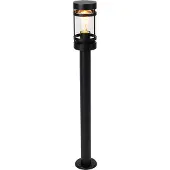 QAZQA Smart buitenlamp zwart 80 cm IP44 incl. Wifi ST64 - Gleam
