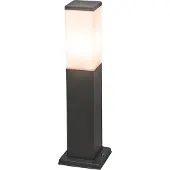 QAZQA Smart buitenlamp paal donkergrijs 45 cm incl. Wifi P45 - Malios