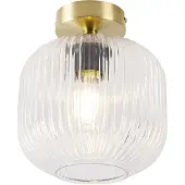 QAZQA Smart plafondlamp messing incl. Wifi A60 - Karel