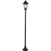 QAZQA Smart staande buitenlamp zwart 170 cm incl. Wifi ST64 - New Orleans