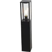 QAZQA Smart staande buitenlamp zwart 80 cm incl. Wifi ST64 - Charlois