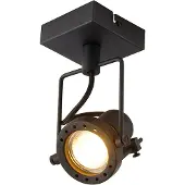 QAZQA Industriële smart spot zwart incl. Wifi GU10 - Suplux