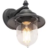 QAZQA Smart buitenwandlamp donker grijs incl. Wifi ST64 - Oxford