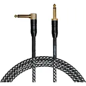 Cascha Professional Line Guitar Cable 9 m Recht - Gebogen Instrumentkabel