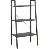 vidaXL Opbergmeubel met 3 lagen 56x35x108 cm zwart