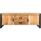 Benoa TV-Meubel Britt new mangohout metaal 150 cm - naturel | Meubelplaats