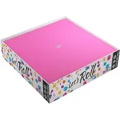 GameGenic Magnetische Dobbelsteen Tray - Beheers Je Roll! Compacte Dobbelsteen Tray voor Bordspellen, Vierkant, Zwart/Roze