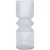 Dekoria Glazen cilindervormige vaas, 25 cm