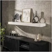 Meubelplaats Wandplank 150cm stone - Marmer composiet