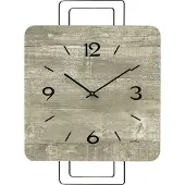 AMS Moderne houten wandklok 9693