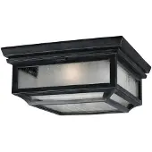 FEISS Plafondlamp Shepherd voor buiten, zwart, Kunststof, Landelijk, plafondlamp