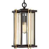 QUOIZEL LED Buiten Hanglamp Goldenrod | 1X E27 Max 60W | IP44 | Dimbaar | Western Bronze