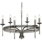 ELSTEAD LED Kroonluchter | 6X E14 Max 60W | Dimbaar | Iron Gate