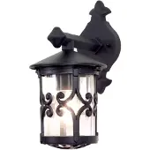 ELSTEAD Wandlamp buiten Hereford, zwart, Aluminium, Industrieel design, Wandlamp buiten