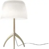 Foscarini Design tafellamp Lumiere, dimbaar, wit / opaal, Woon-/ Eetkamer, Glas, Design, tafellamp