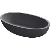 Riho Waskom escala 55x32 cm solid surface mat antraciet