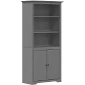 vidaXL Boekenkast BODO 82x40x173 cm massief grenenhout grijs