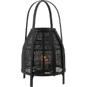 J-Line Lantern Hood Bamboo Black Medium