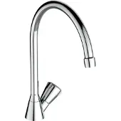 Venlo Nimbus II Messing Eco toiletkraan met hoge draaibare uitloop en perlator chroom F3049AA