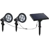 Lumisky Zonne-energie Spotlight Lumi Garden Family 2-in-1 Zwart Aluminium Staal (2 Eenheden)