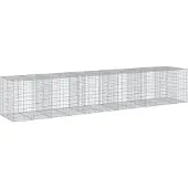vidaXL Schanskorf 550x100x100 cm gegalvaniseerd ijzer zilverkleurig