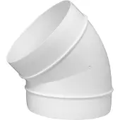 Europlast Ronde kunststof 45° bocht diameter: 125 mm AL125-45