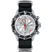 Chris Benz - CB-C300X-SI-NBS - Duikershorloge - Unisex - Quartz