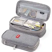 Lux -etui-grote etui-grijs-pennenzak