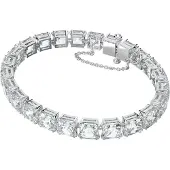 Swarovski Armbanden - Millenia Square cut Rhodium plated in silver | Maat M