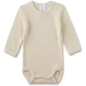 Sanetta - Kid's Wool Body L/S - Merino-ondergoed 68/74, beige
