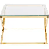 Beliani RINGGOLD - Salontafel - Goud - Glas