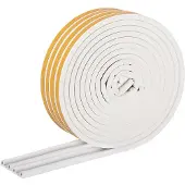 Fix-o-moll tochtband zelfklevend P 9x5,5mm 18m wit