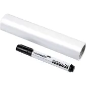 Legamaster Magic Charts , voor whiteboards, blanco, zelfklevend & beschrijfbaar, incl. boardmarker, L 200 x B 300 mm, 100% recyclebaar, polypropyleen, wit, 25 vellen