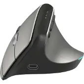 Hama EWM-700 - Draadloze ergonomische muis - 8 knoppen - 2.4 GHz RF & BT - dpi switch - Stil - Oplaadbaar - Antraciet