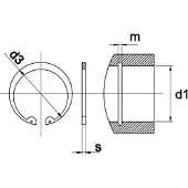 Kobout Borgring Din472 62X2Mm V Boring - 10 Stuks