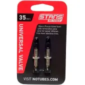 Stan's NoTubes Alloy Valves Presta Black || Maat: 35 mm lang