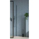 Saqu Rambla zijwand 90x200cm mat zwart
