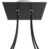 Creative Cables Kroq204f103 Rose-one Vierkant Mat Zwart Rose Kit