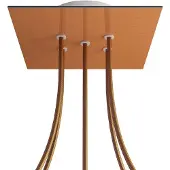 Creative Cables Kroq205f108 Rose-one Vierkante Satijnen Koperroze Set