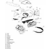 Arai Chaser-x Upper Helm Achterste Ventilatieopening